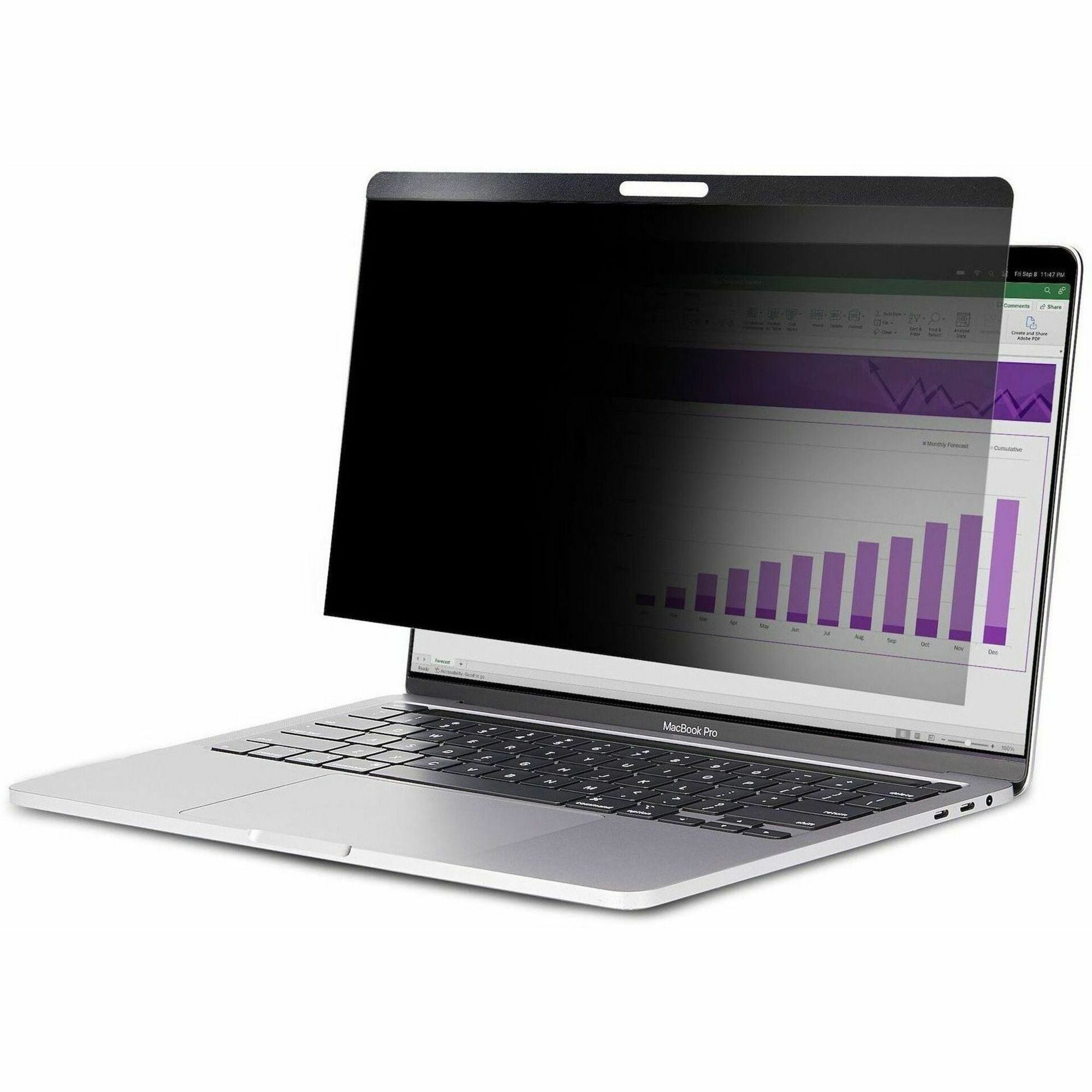 StarTech.com Privacy Screen Filter Transparent - For 15" Widescreen LCD MacBook - 16:10 - Dust Resistant, Scratch Resistant, Fingerprint Resistant - Plastic - Anti-glare - 1 Each - TAA Compliant