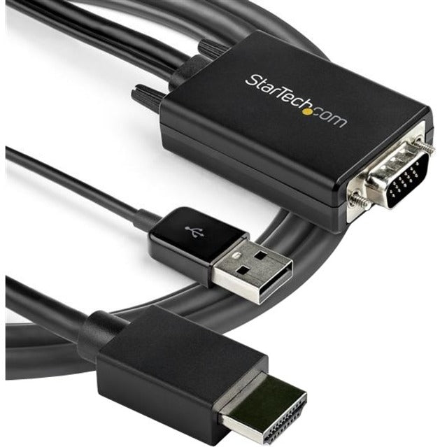 StarTech.com 2 m (6.6 ft.) VGA to HDMI Adapter Cable - USB Powered - 1080p