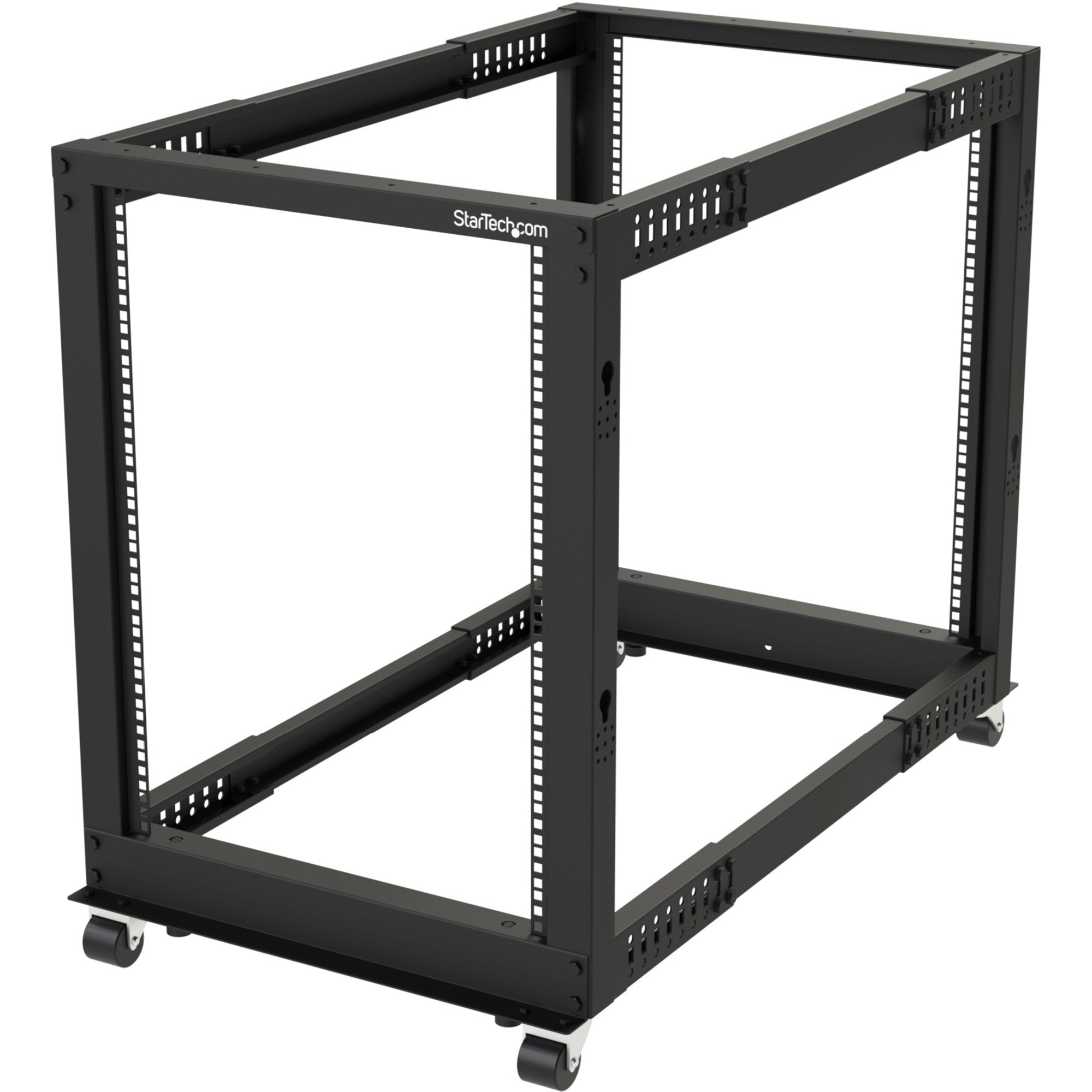 StarTech.com 15U Open Frame Rack - 4 Post - Adjustable Depth