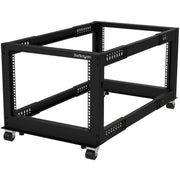 StarTech.com 8U Open Frame Rack - 4 Post - Adjustable Depth