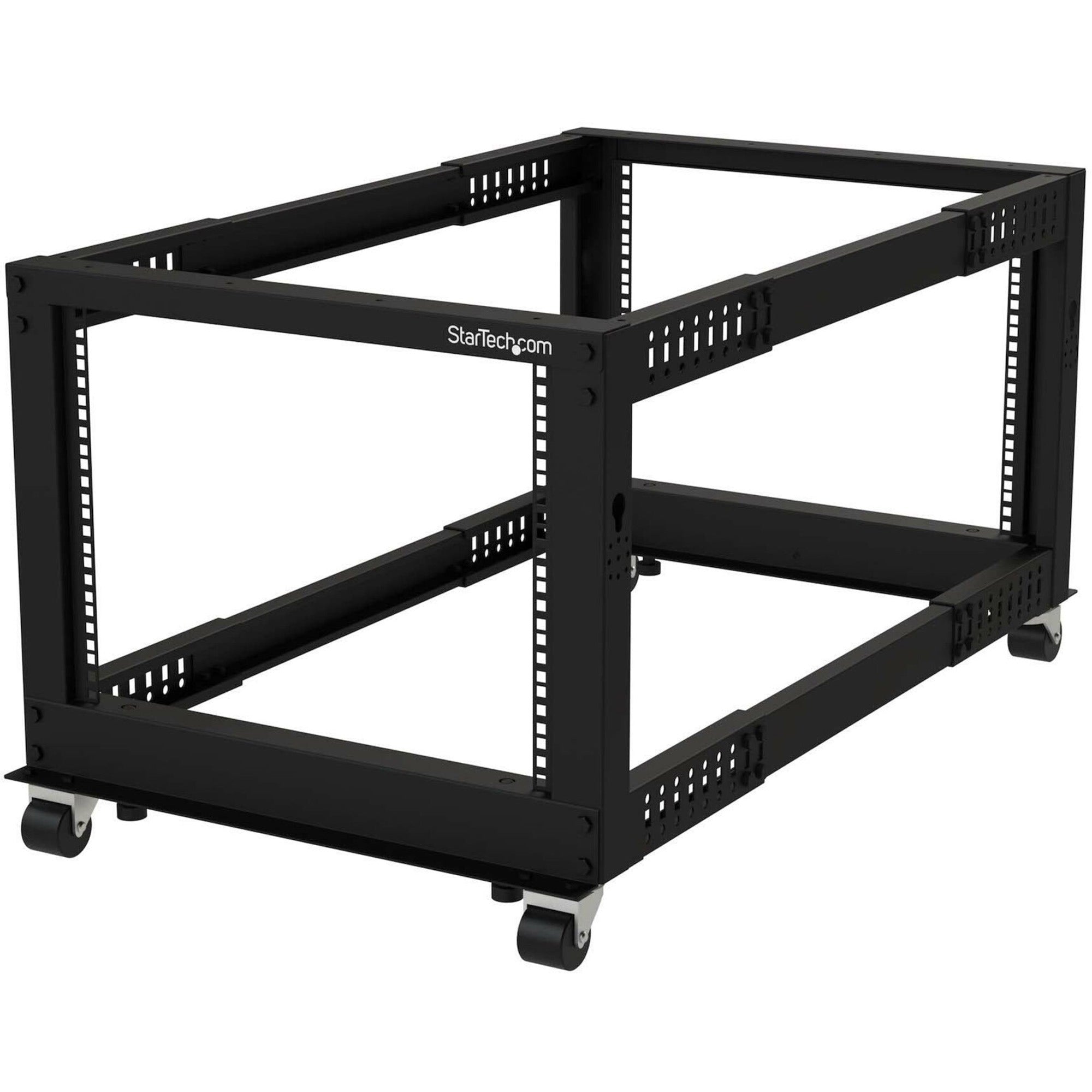 StarTech.com 8U Open Frame Rack - 4 Post - Adjustable Depth