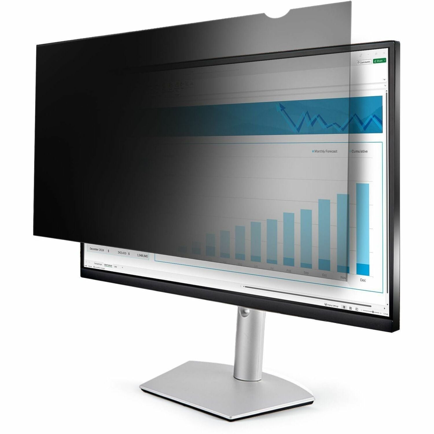 StarTech.com 27 in. Monitor Privacy Screen - Universal Transparent