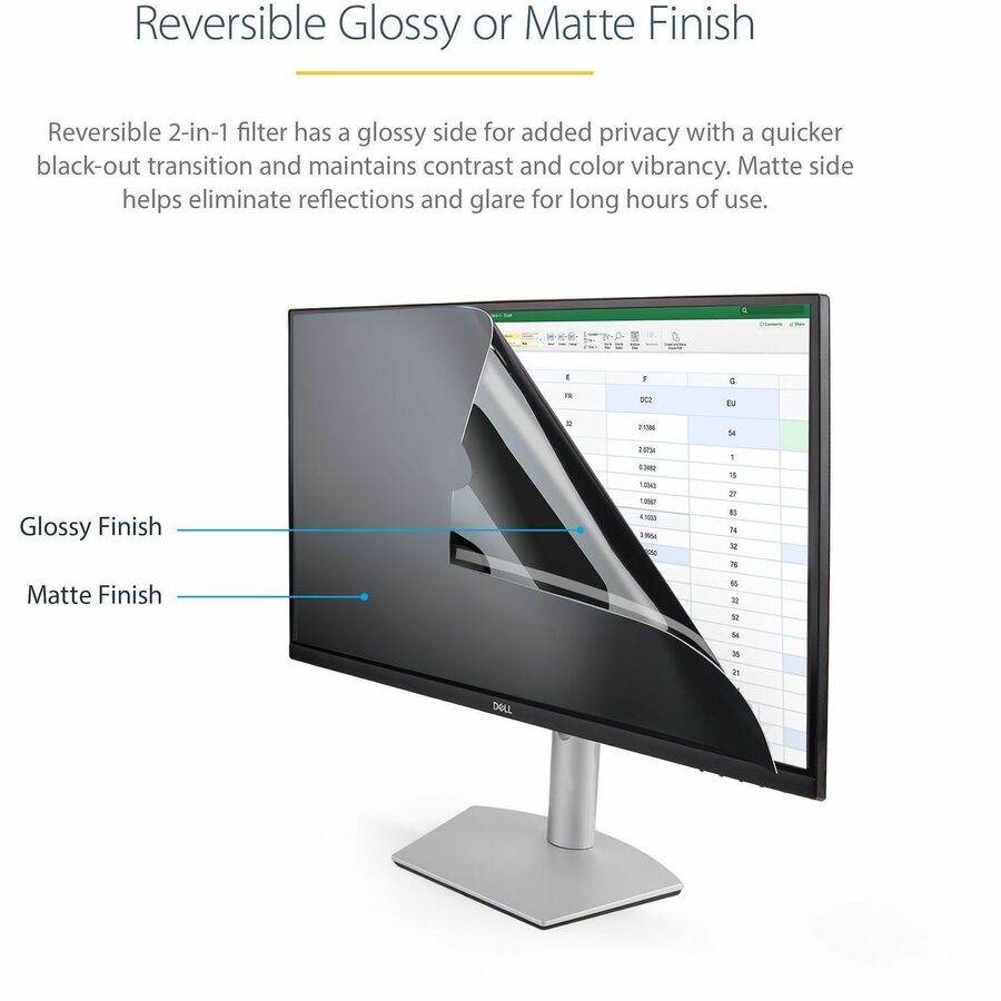 StarTech.com 27 in. Monitor Privacy Screen - Universal Transparent