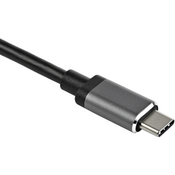 StarTech.com Mini DisplayPort/HDMI/USB-C Audio/Video Adapter, 1 x USB-C Male, 1 x HDMI Female, 1 x Mini DisplayPort Female, 4K 60Hz, Space Gray, 1 Each