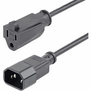StarTech.com 1 ft. Computer Power Cord - 10-Pack