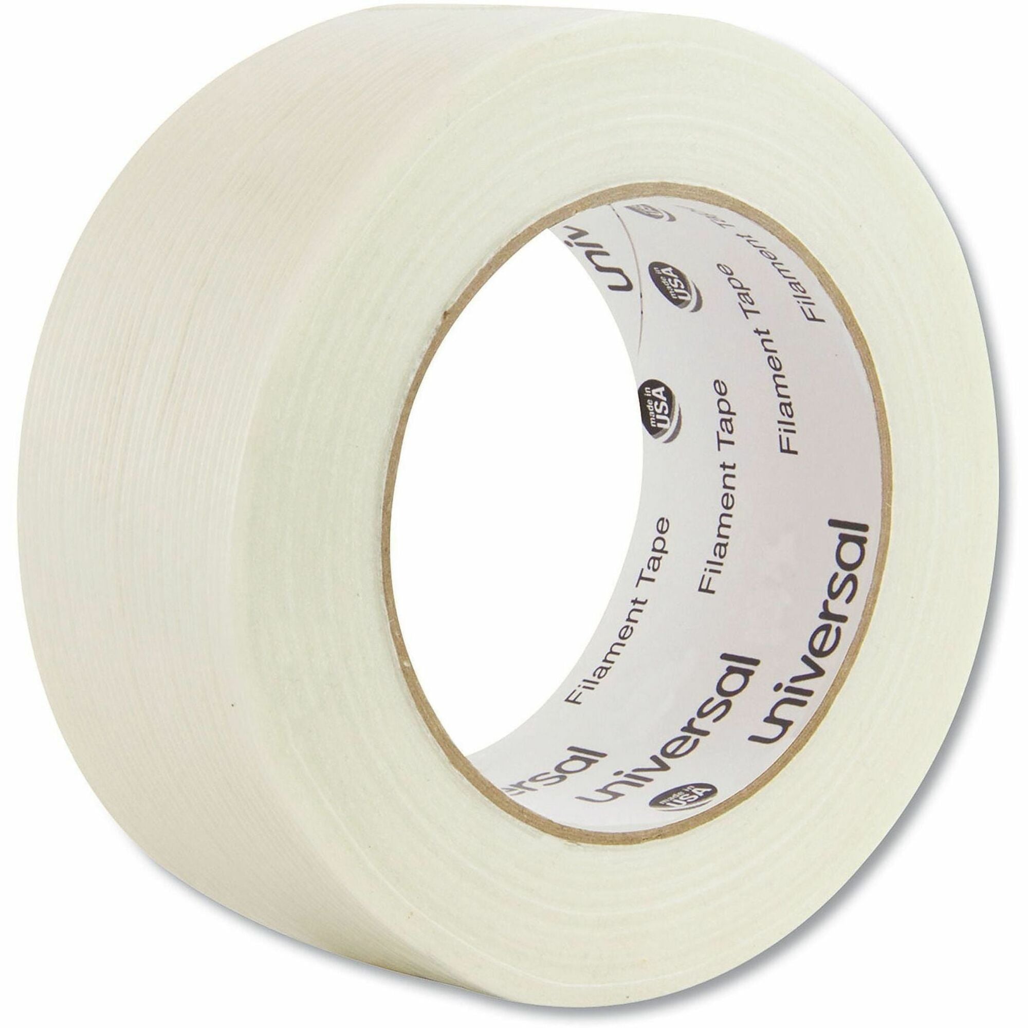 59.93 yd Length x 1.89" Width x 7.4 mil Thickness - 3" Core - Clear - Synthetic Rubber - Plastic Backing - 1 Roll