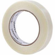 59.93 yd Length x 0.94" Width x 4.3 mil Thickness - 3" Core - Clear - Synthetic Rubber - Plastic Backing - 1 Roll
