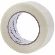 59.93 yd Length x 1.89" Width x 4.3 mil Thickness - 3" Core - Clear - Synthetic Rubber - Plastic Backing - 1 Roll