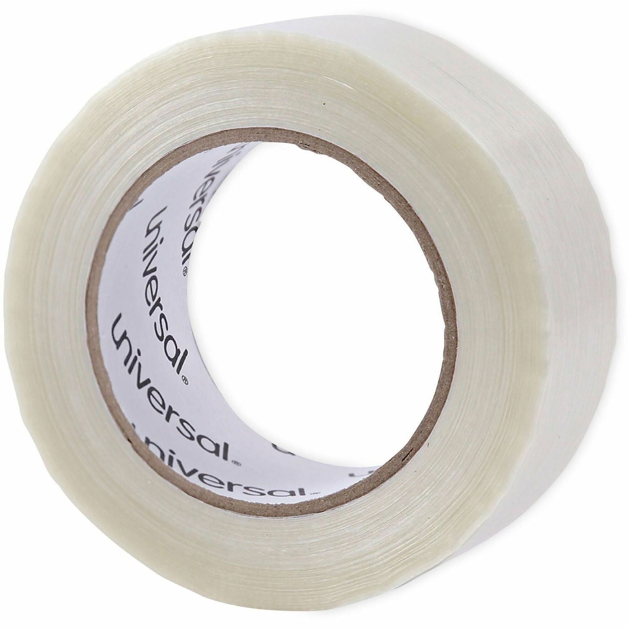 59.93 yd Length x 1.89" Width x 4.3 mil Thickness - 3" Core - Clear - Synthetic Rubber - Plastic Backing - 1 Roll