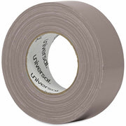 60 yd Length x 1.88" Width x 9.8 mil Thickness - 3" Core - Silver - Natural Rubber - Polyethylene Coated Cloth Backing - 1 Roll