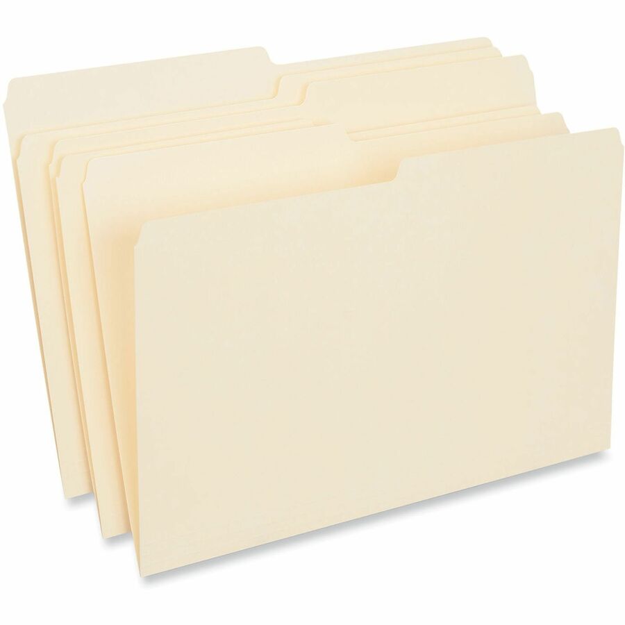 8 1/2" x 14" - 3/4" Expansion - Assorted Tab Position - 11 pt. - Manila - 100 Box