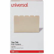 8 1/2" x 14" - 3/4" Expansion - Assorted Tab Position - 11 pt. - Manila - 100 Box