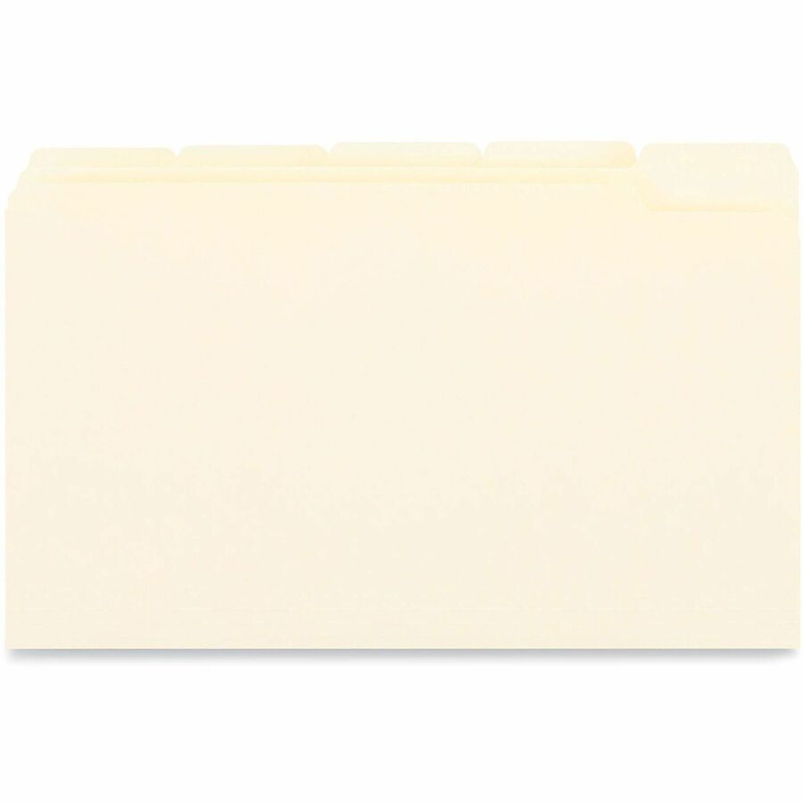 8 1/2" x 14" - 3/4" Expansion - Assorted Tab Position - 11 pt. - Manila - 100 Box