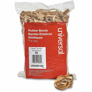 Size: #62 - 2.5" Length x 0.3" Width - 24 lb/in - Rubber - Beige - 490 / Pack