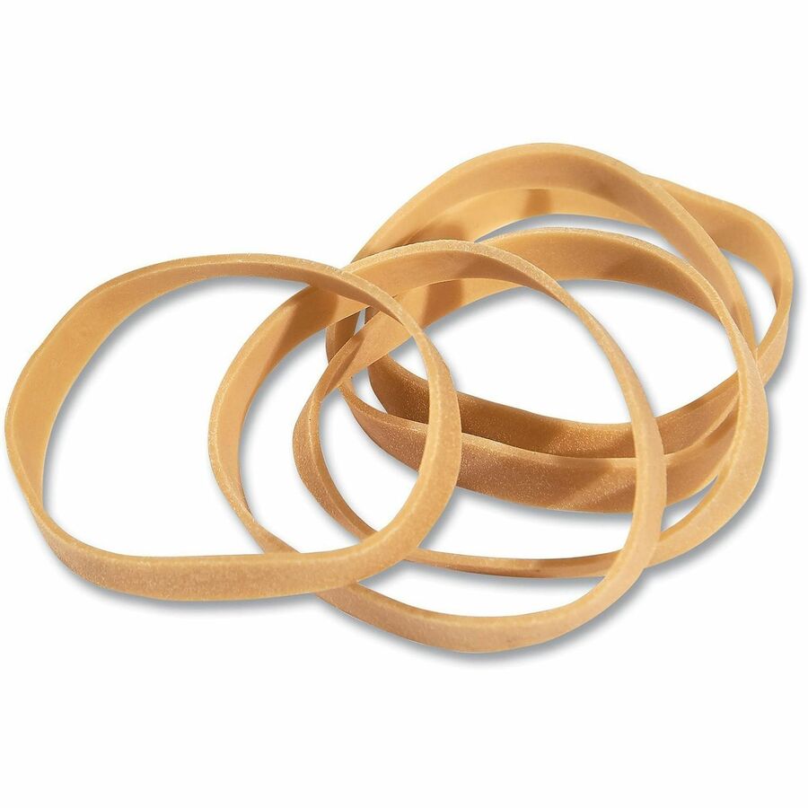Size: #62 - 2.5" Length x 0.3" Width - 24 lb/in - Rubber - Beige - 490 / Pack