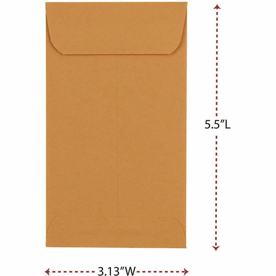 Envelope;#5 Brn Coin;Brkr