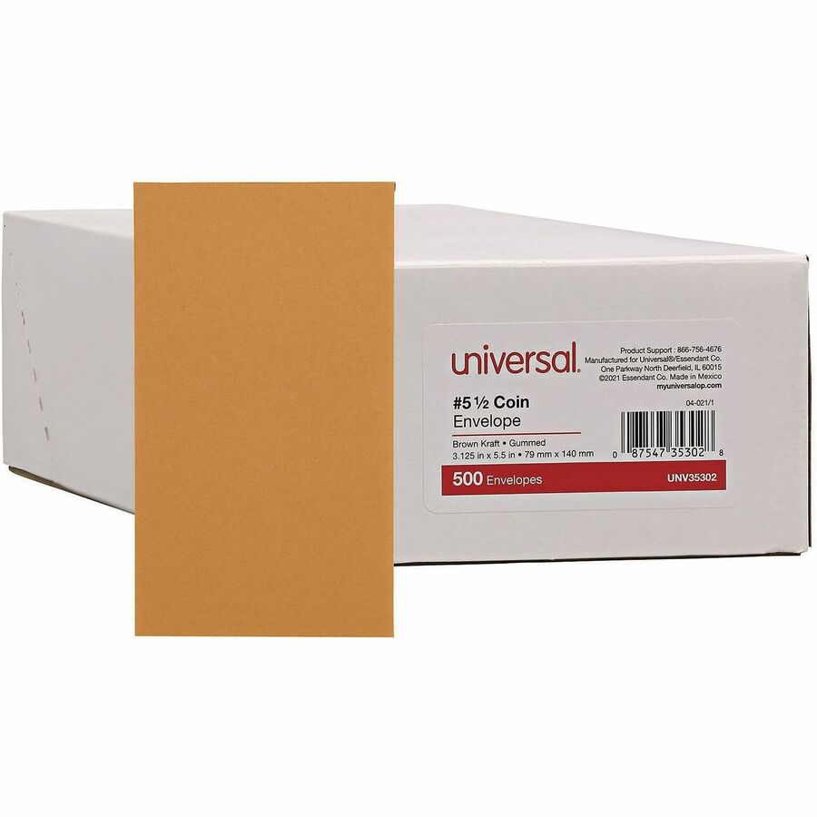 Envelope;#5 Brn Coin;Brkr