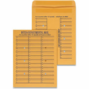 Universal Envelope - Interoffice - #97 - 28 lb - Self Adhesive - Brown Kraft - Kraft Paper - 100 / Box