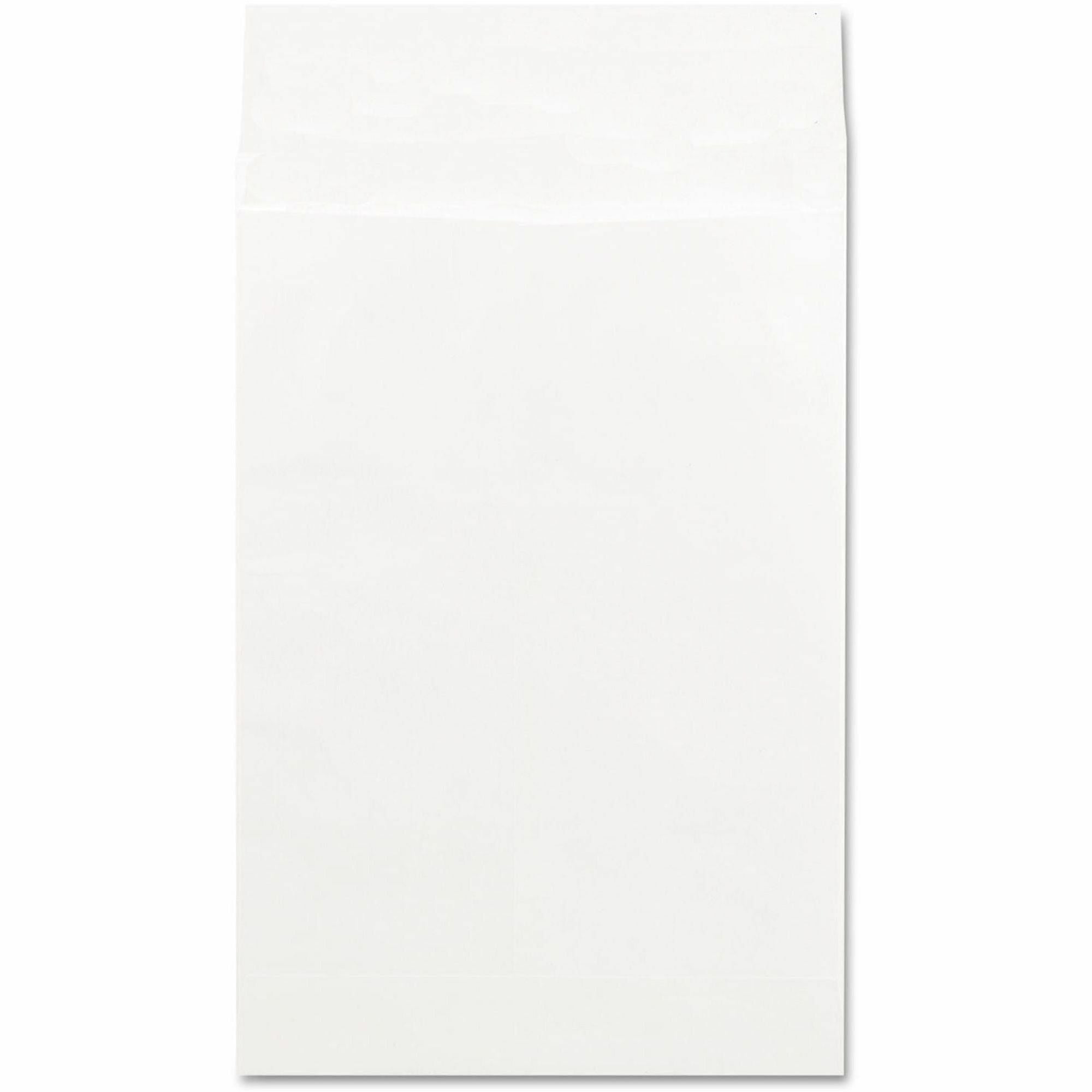 Universal Envelope - Catalog - #15 1/2 - 18 lb - Self Adhesive - White - Tyvek - 100 / Box