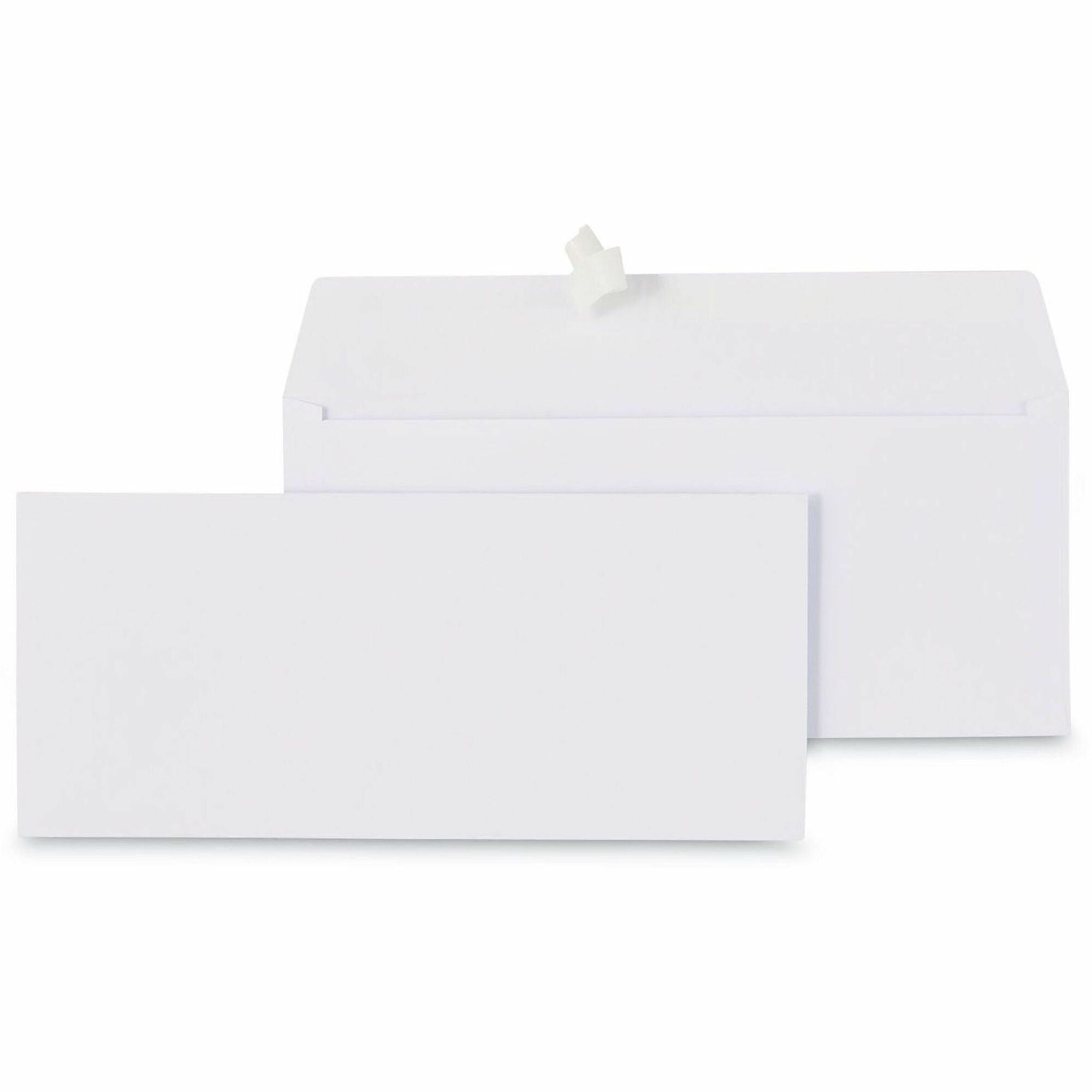 Universal Envelope, Business #9, 24 lb, Self Adhesive, White, Paper Stock, 500/Box