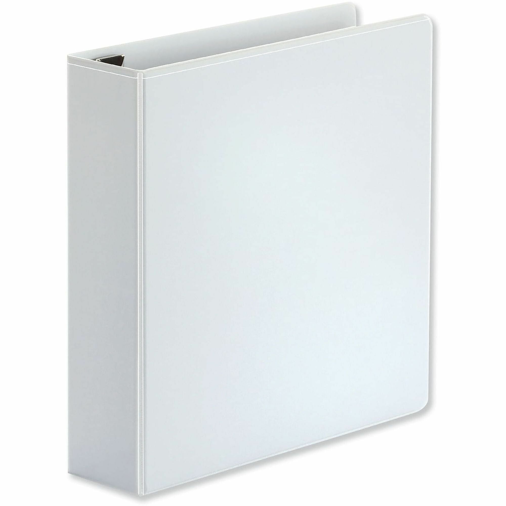 2" Binder Capacity - Letter - 8 1/2" x 11" Sheet Size - 565 Sheet Capacity - 3 Ring(s) - Fastener(s): Ring - Pocket(s): 2, Inside Front & Back - Polypropylene - White - Non-stick - 1 Each