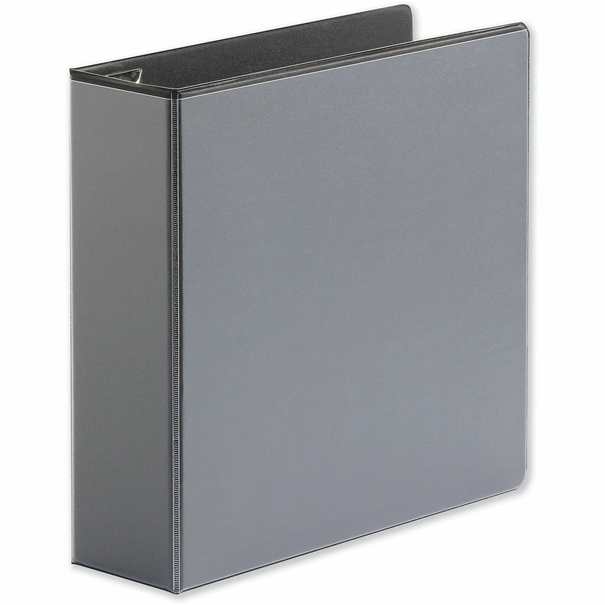 3" Binder Capacity - Letter - 8 1/2" x 11" Sheet Size - 650 Sheet Capacity - 3 Ring(s) - Fastener(s): Ring - Pocket(s): 2, Inside Front & Back - Polypropylene - Black - Non-stick - 1 Each
