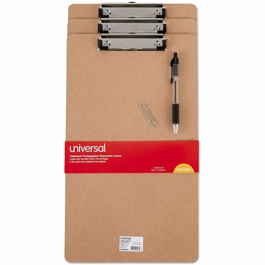 Clipboard;Legal;3/Pk;Br