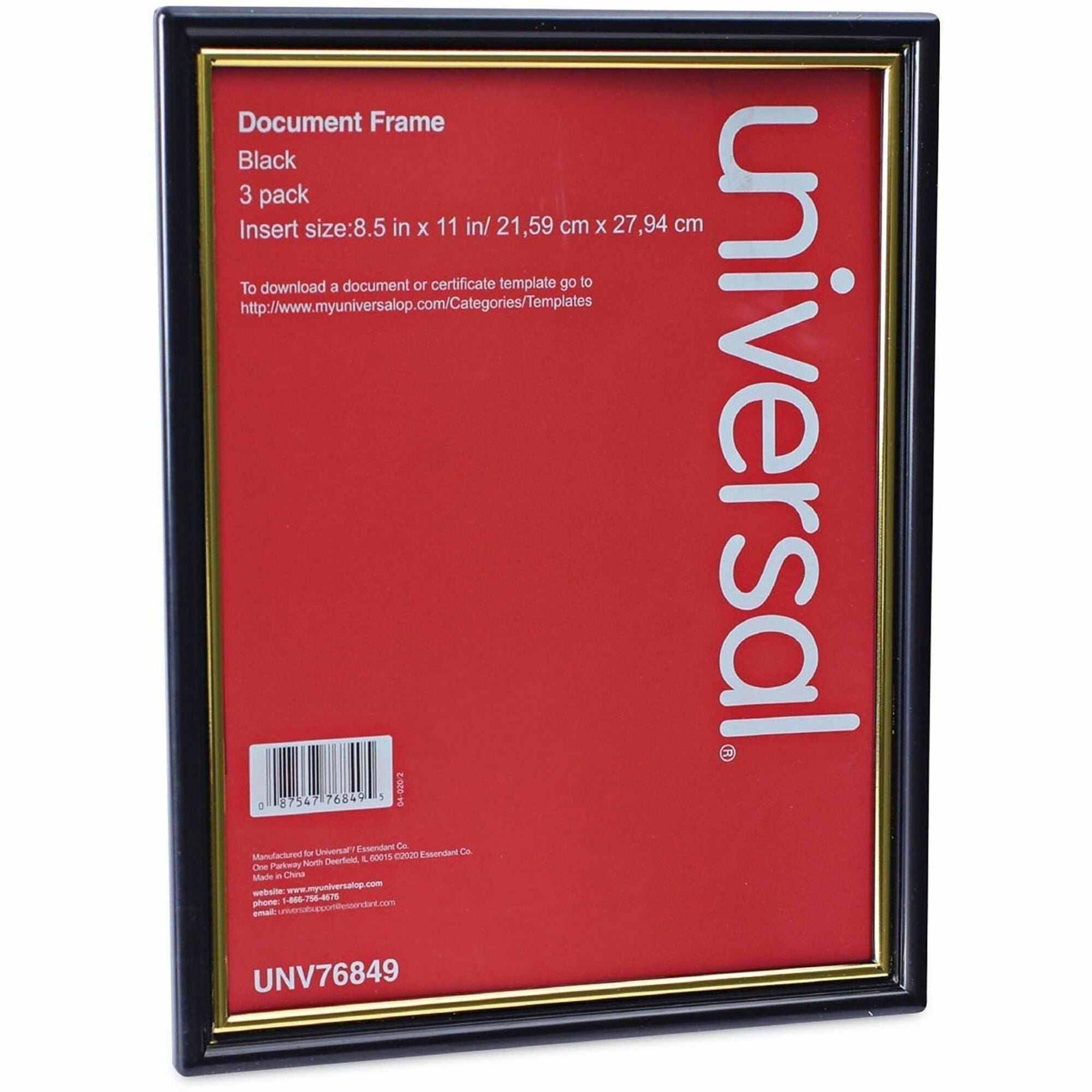 Frame;Doc 8.5X11;3Pk;Bk
