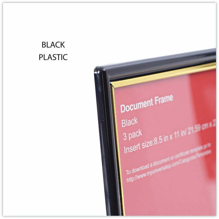 Frame;Doc 8.5X11;3Pk;Bk