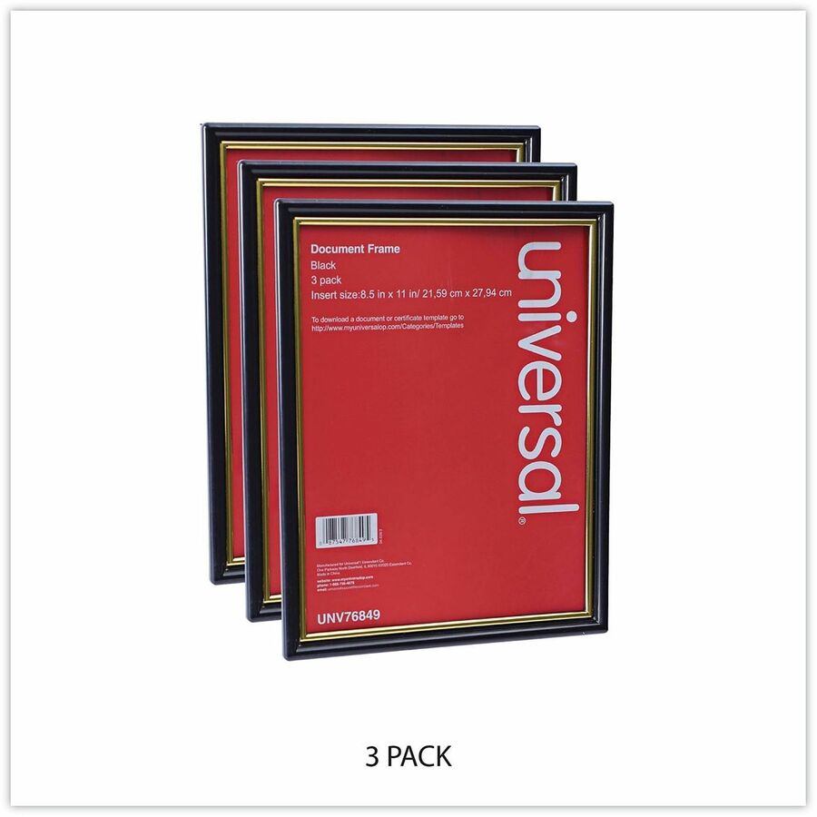 Frame;Doc 8.5X11;3Pk;Bk