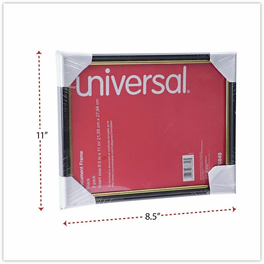 Frame;Doc 8.5X11;3Pk;Bk