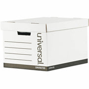 Universal Storage Case, Letter/Legal Size, Lift-off Lid, Medium Duty, White, 12/Carton