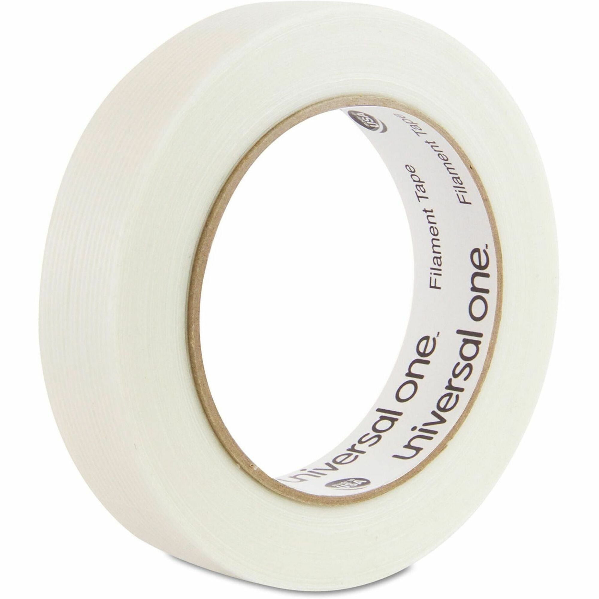 59.93 yd Length x 0.94" Width x 7.4 mil Thickness - 3" Core - Clear - Synthetic Rubber - Plastic Backing - 1 Roll