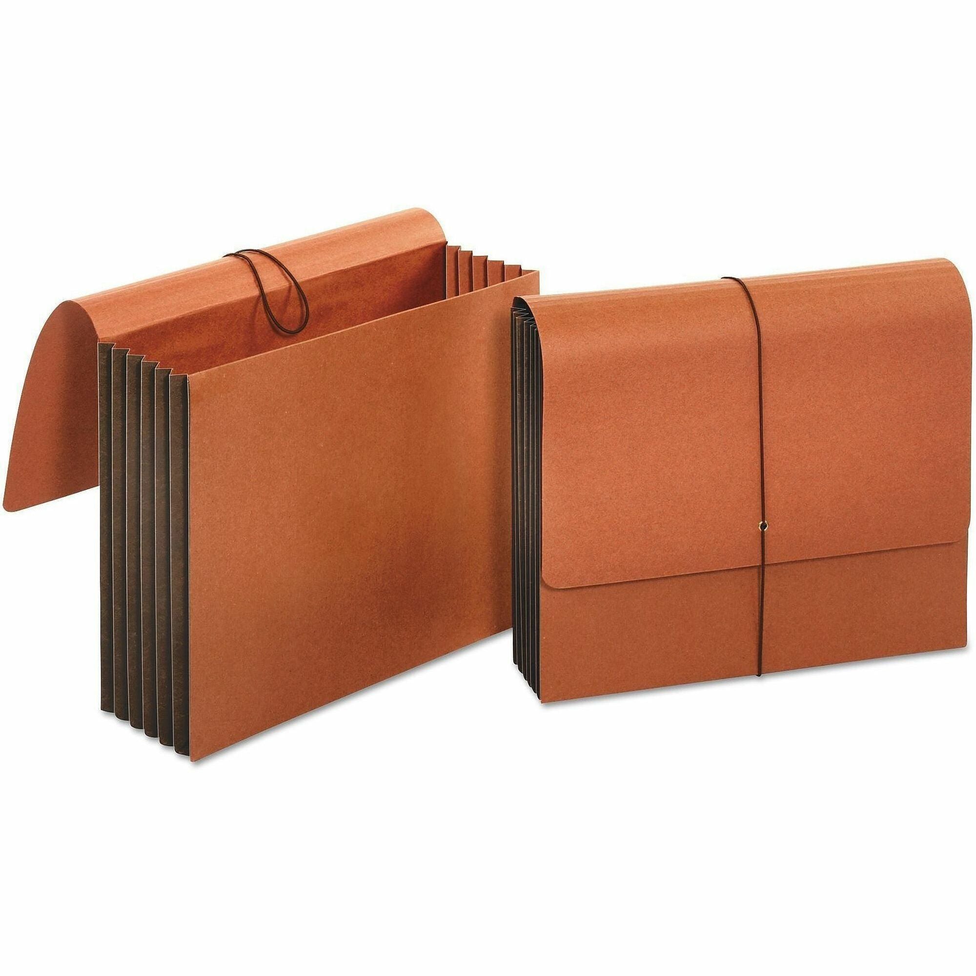 Universal Letter Expanding File - 8 1/2" x 11" - Capacity5 1/4" Expansion - 1 Pocket(s) - Stock - Redrope - 10 Each