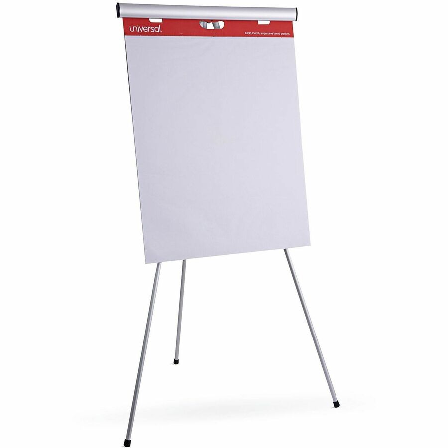 Universal Easel Pad - 1 Subject(s) - 50 Sheets - Tape Bound - 15 lb Basis Weight - 34" Height x 27" Width - White Paper - Cardboard Cover - 2 / Carton