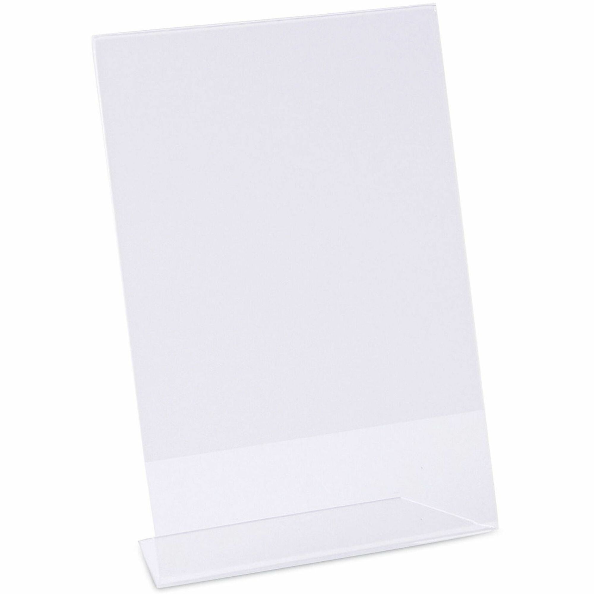 Universal Photo Frame - Holds 7" x 5" Insert - Rectangle - Desktop - Horizontal, Vertical - Durable, Shatter Proof - Polystyrene - Clear - 3 / Pack