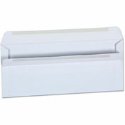 Universal Envelope, #10, 24 lb, Self Adhesive, White, Paper Stock, 500/Box