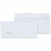 Universal Envelope, Business #10, 24 lb, Self Adhesive, White, Paper Stock, 500/Box