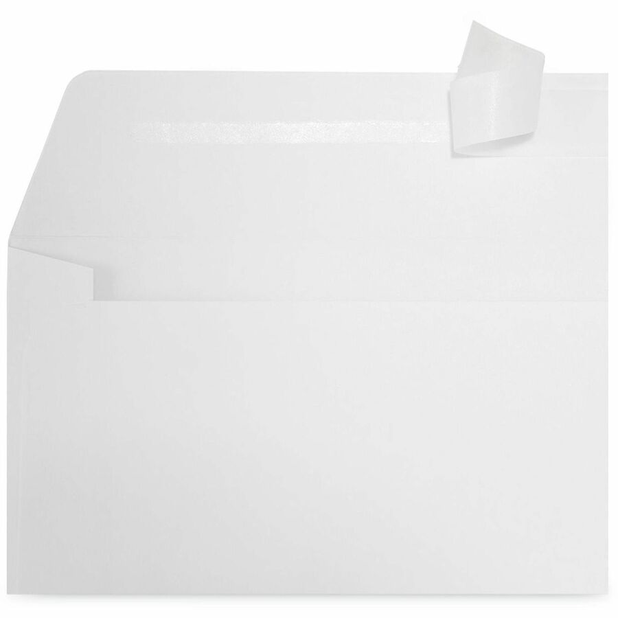 Universal Envelope, Business #10, 24 lb, Self Adhesive, White, Paper Stock, 500/Box