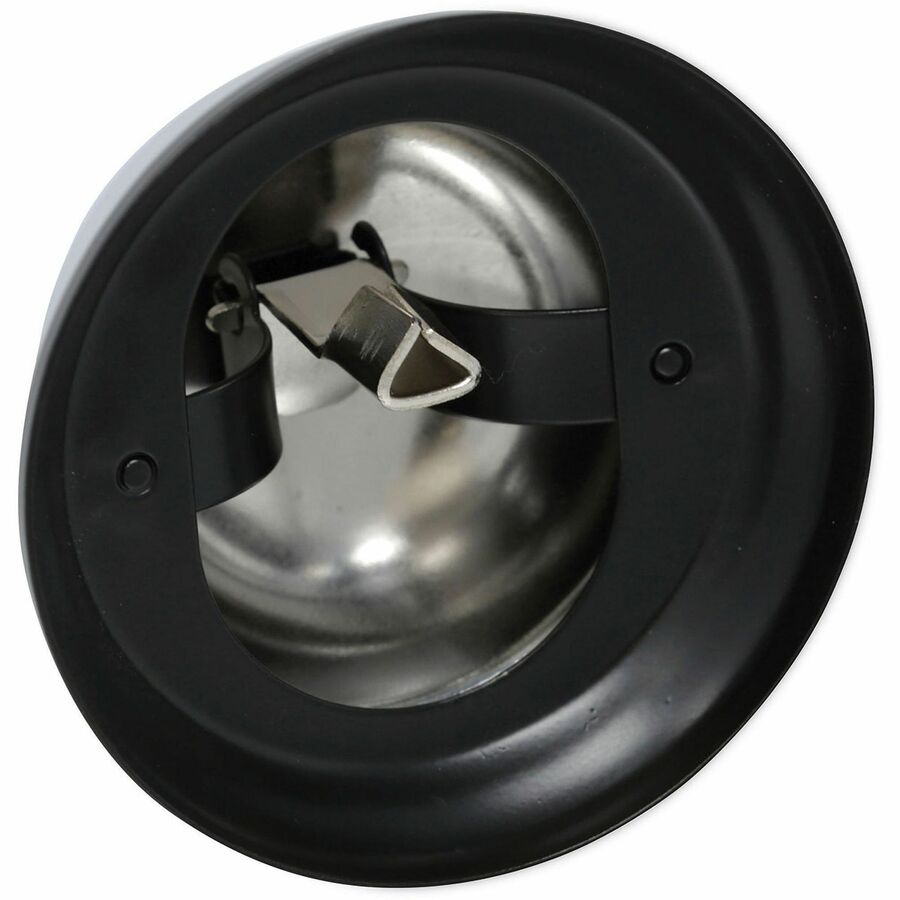 3.4" Diameter - Brushed Nickel - Nickel Plated Steel - Black