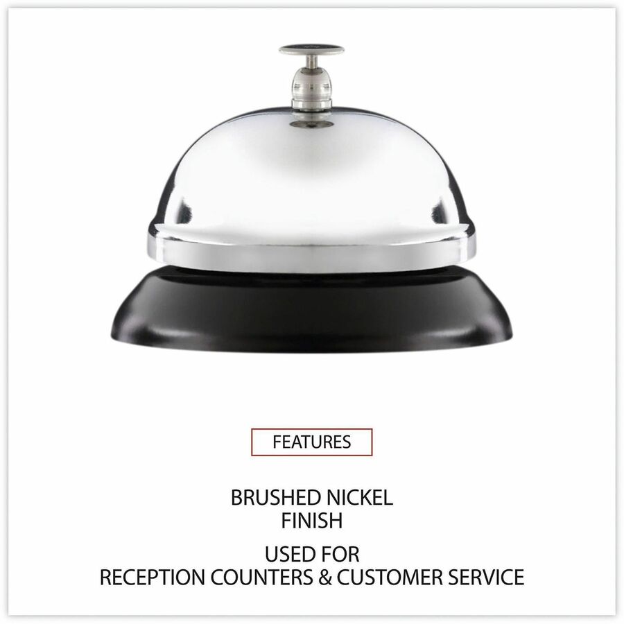 3.4" Diameter - Brushed Nickel - Nickel Plated Steel - Black
