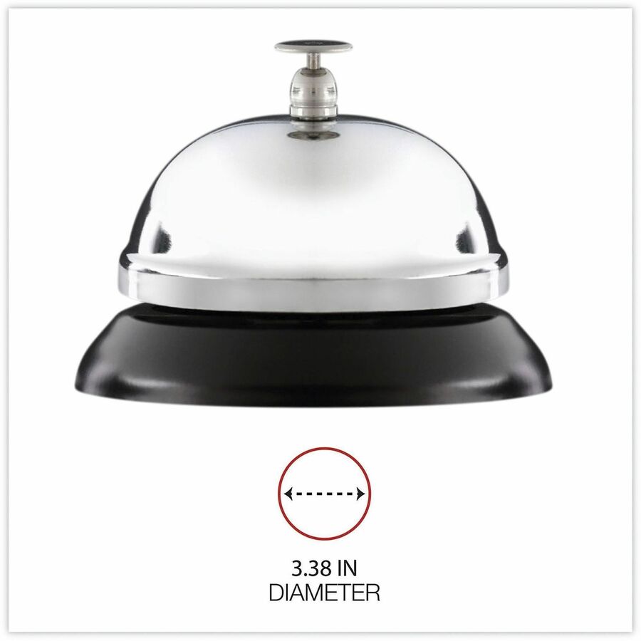 3.4" Diameter - Brushed Nickel - Nickel Plated Steel - Black