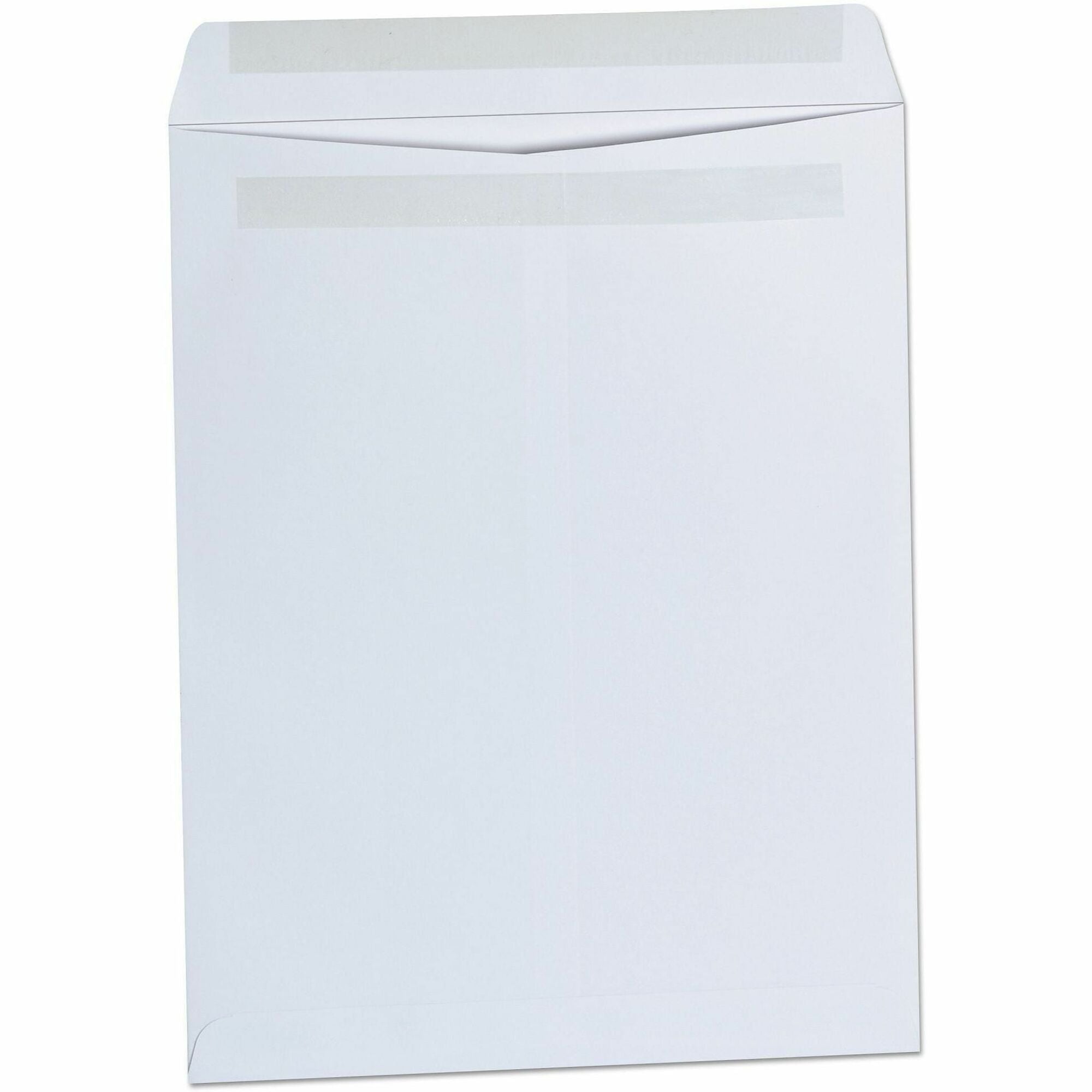 Universal Envelope, Catalog, #13 1/2, 28 lb, Self Adhesive, White, Paper Stock, 100/Box