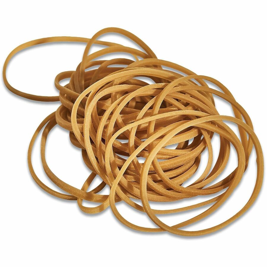 Size: #14 - 2" Length x 0.1" Width - 6 lb/in - Rubber - Beige - 2200 / Pack