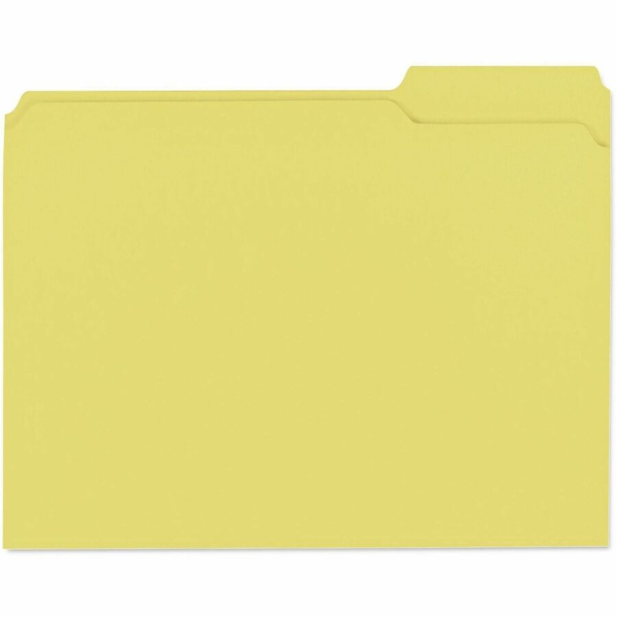 Universal 1/3 Tab Cut Letter Top Tab File Folders, 8.5" x 11", 1" Expansion, Assorted Tab Positions, 11 pt. Stock, Box of 100