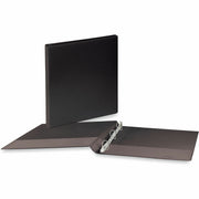 1/2" Binder Capacity - Letter - 8 1/2" x 11" Sheet Size - 120 Sheet Capacity - 3 Ring(s) - Fastener(s): Ring - Pocket(s): 2, Inside Front & Back - Polypropylene - Black - Non-stick - 1 Each