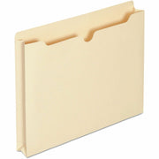 Universal Straight Tab Cut Letter File Jacket - 8 1/2" x 11" - 1 1/2" Expansion - Paper, Manila - Manila - Unpunched - 50 Box