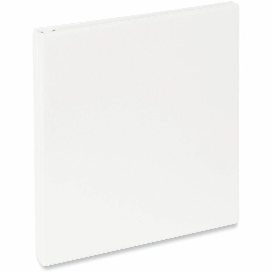 1/2" Binder Capacity - Letter - 8 1/2" x 11" Sheet Size - 120 Sheet Capacity - 3 Ring(s) - Fastener(s): Ring - Pocket(s): 2, Inside Front & Back - Polypropylene - White - Non-stick - 1 Each