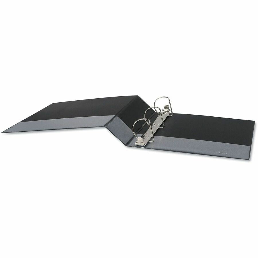 2" Binder Capacity - Letter - 8 1/2" x 11" Sheet Size - 500 Sheet Capacity - 3 Ring(s) - Fastener(s): Ring - Pocket(s): 2, Inside Front & Back - Polypropylene - Black - Non-stick - 1 Each
