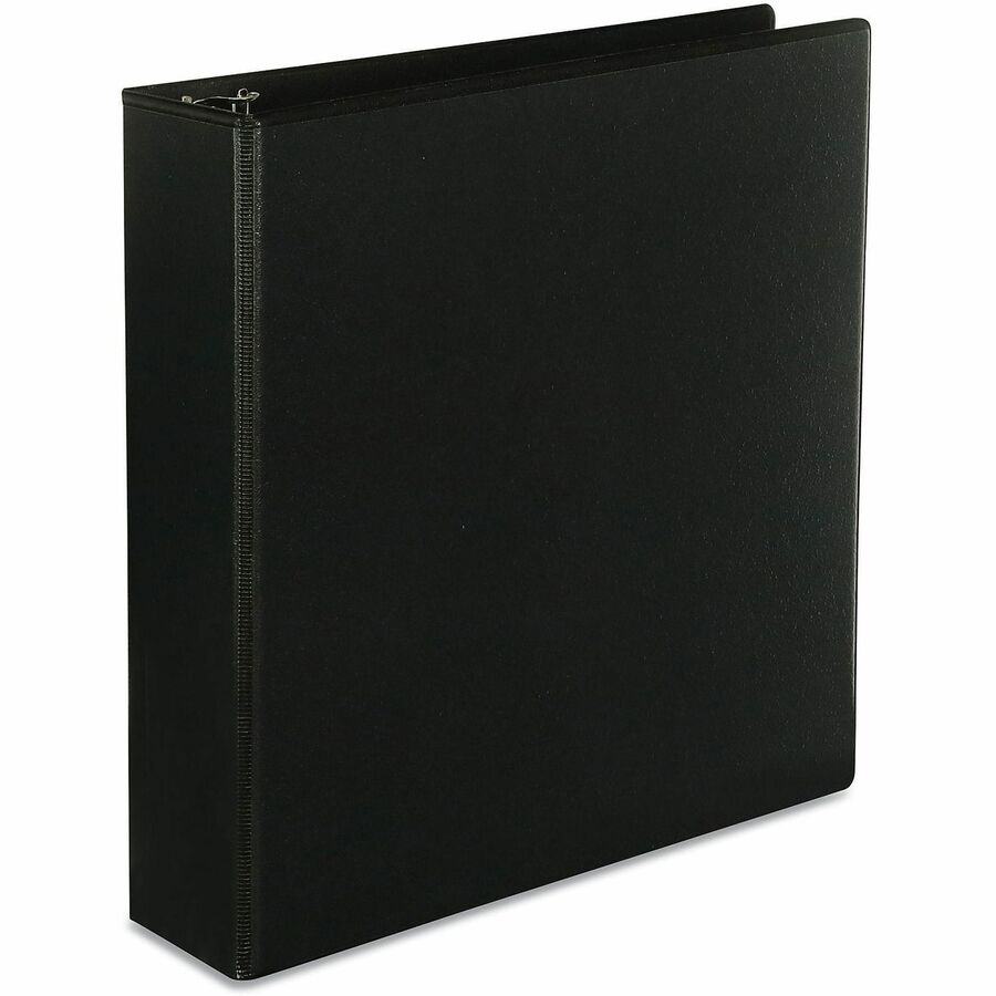 2" Binder Capacity - Letter - 8 1/2" x 11" Sheet Size - 500 Sheet Capacity - 3 Ring(s) - Fastener(s): Ring - Pocket(s): 2, Inside Front & Back - Polypropylene - Black - Non-stick - 1 Each